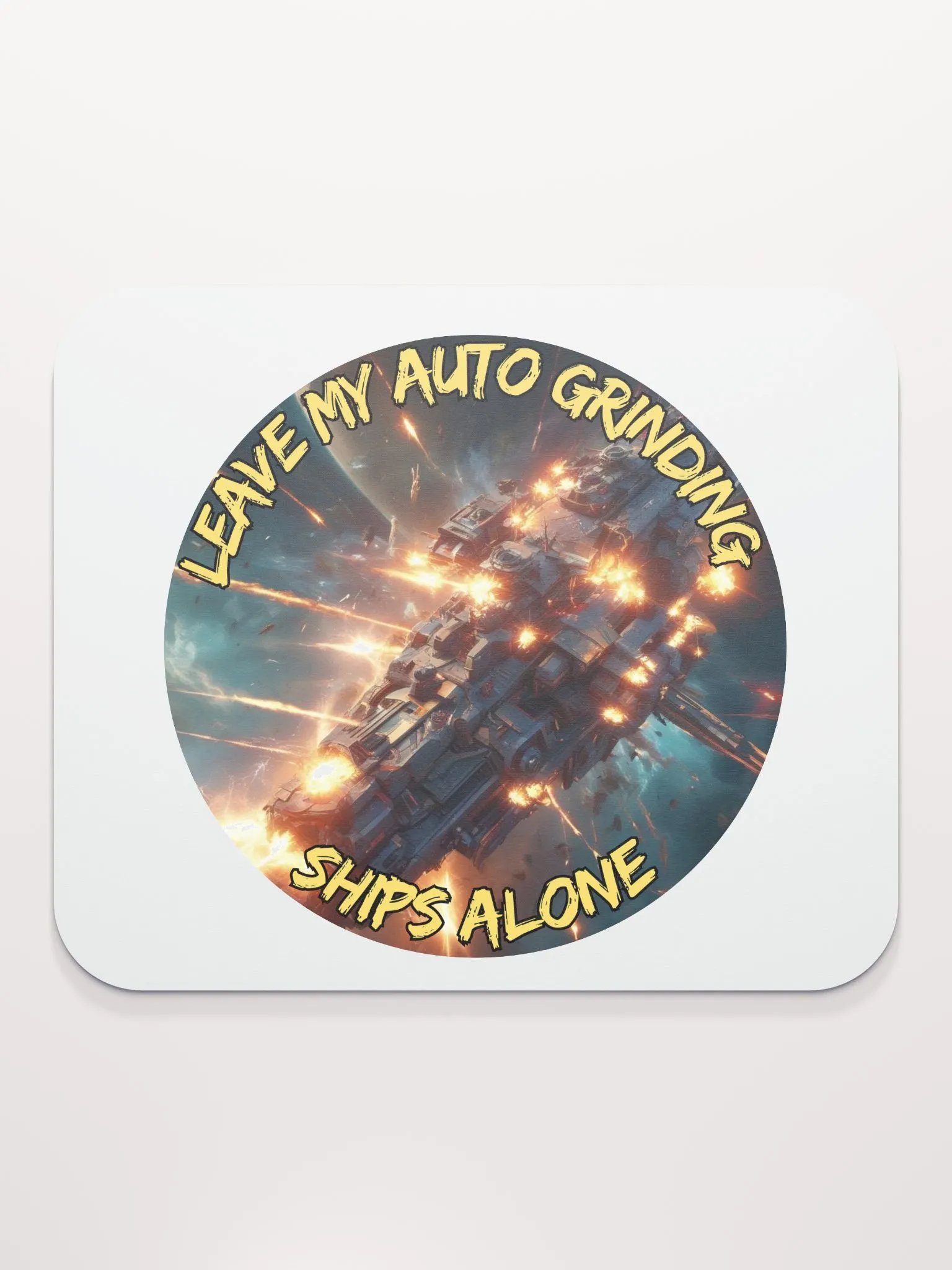 Futuristic Spaceship Blast Mouse Pad product image (2)
