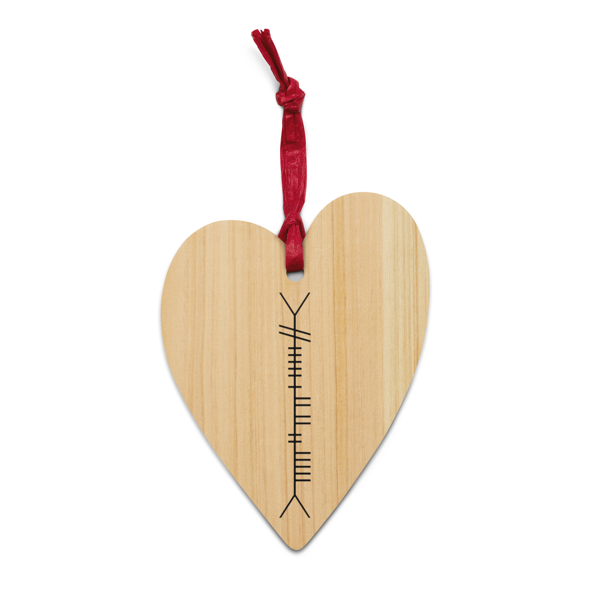 Ogham Christmas Tree Ornament – Celtic Personalized Decoration product image (1)