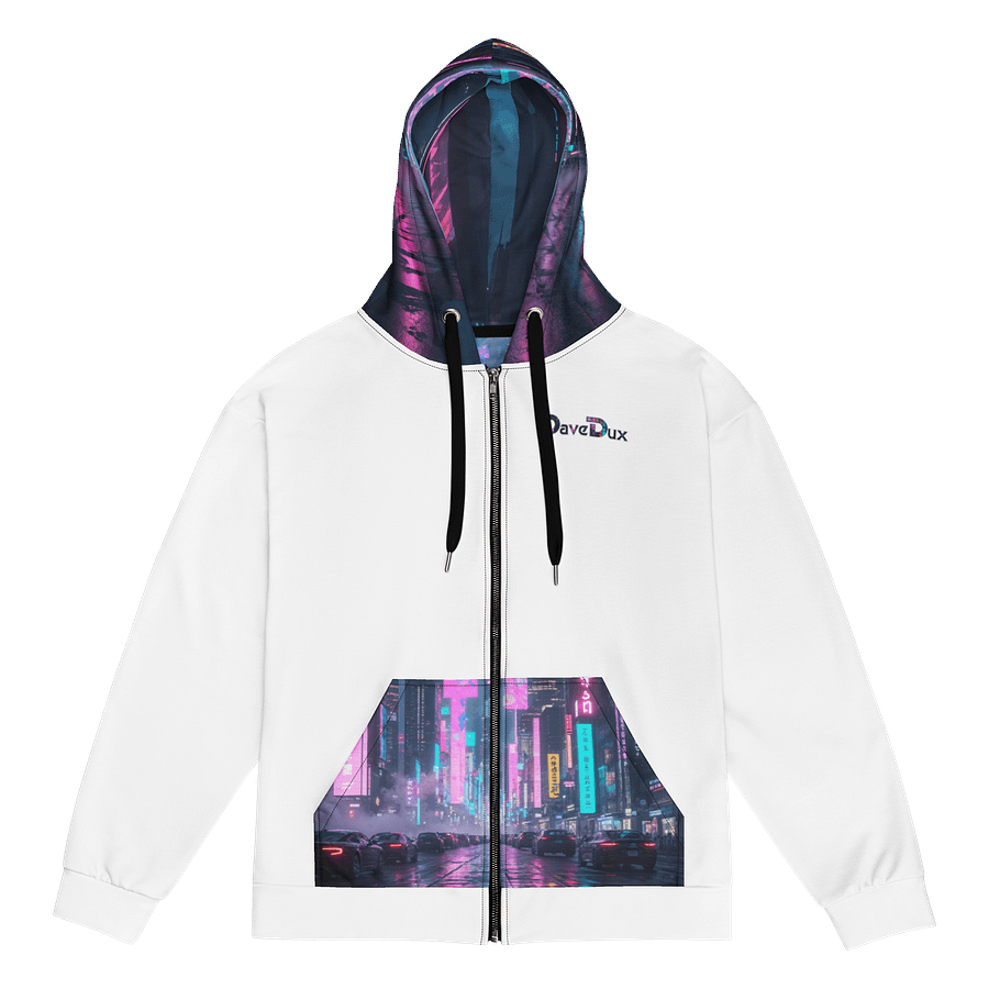 Cyber Dux Full Print Hoodie White product image (3)