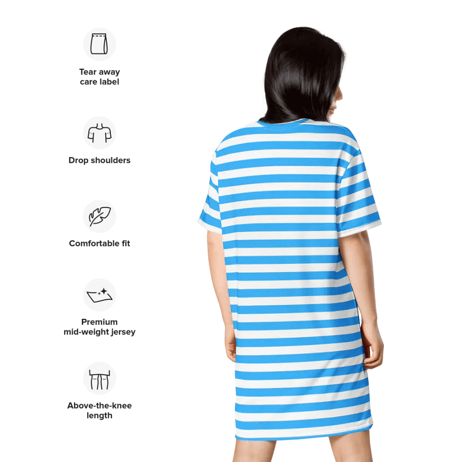 Blooming Lips Blue Tee Summer Dress product image (2)