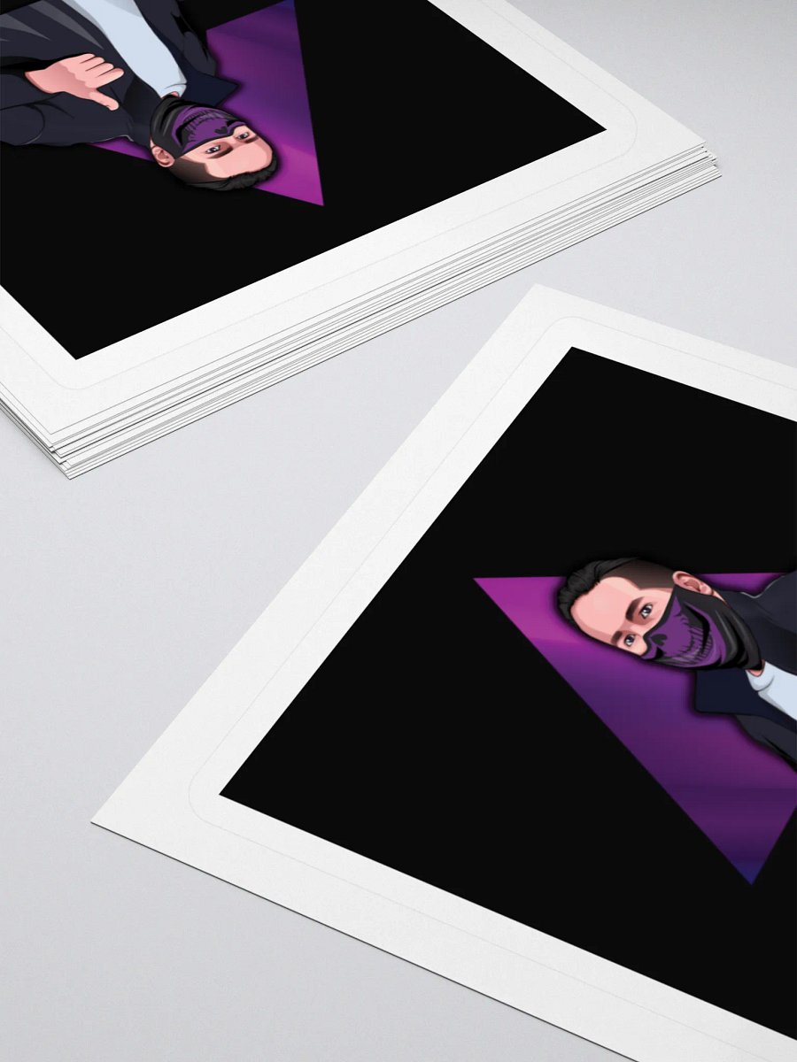 AJ’s Place Character & Triangle Logo Sticker product image (4)