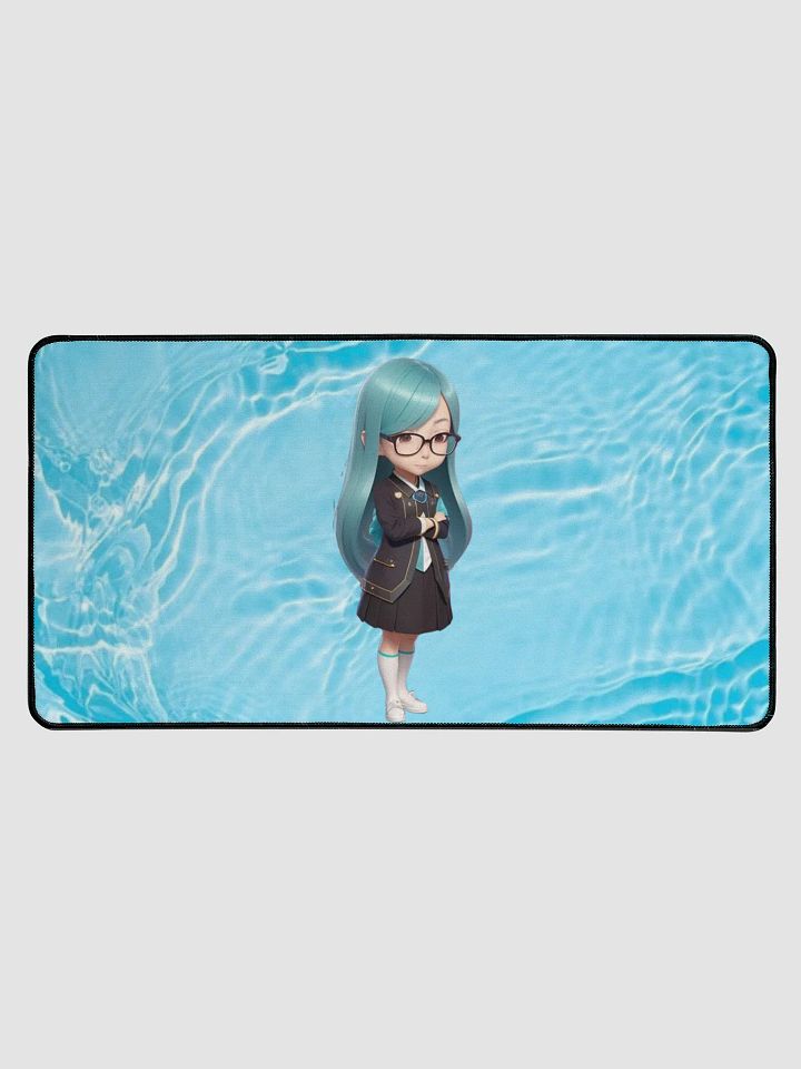 (Aqua CHIBI) K Desk Mat 15.5" x 31.5" product image (1)