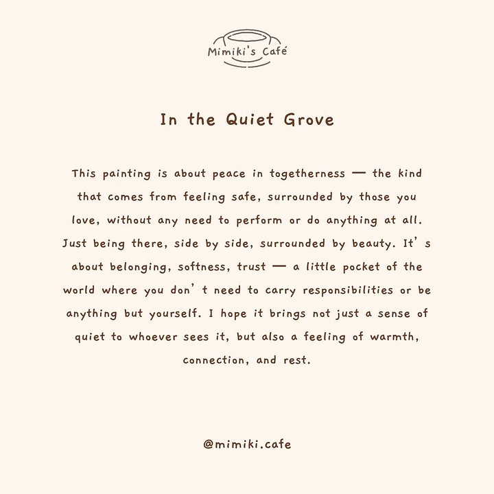In the Quiet Grove - Art Print product image (2)