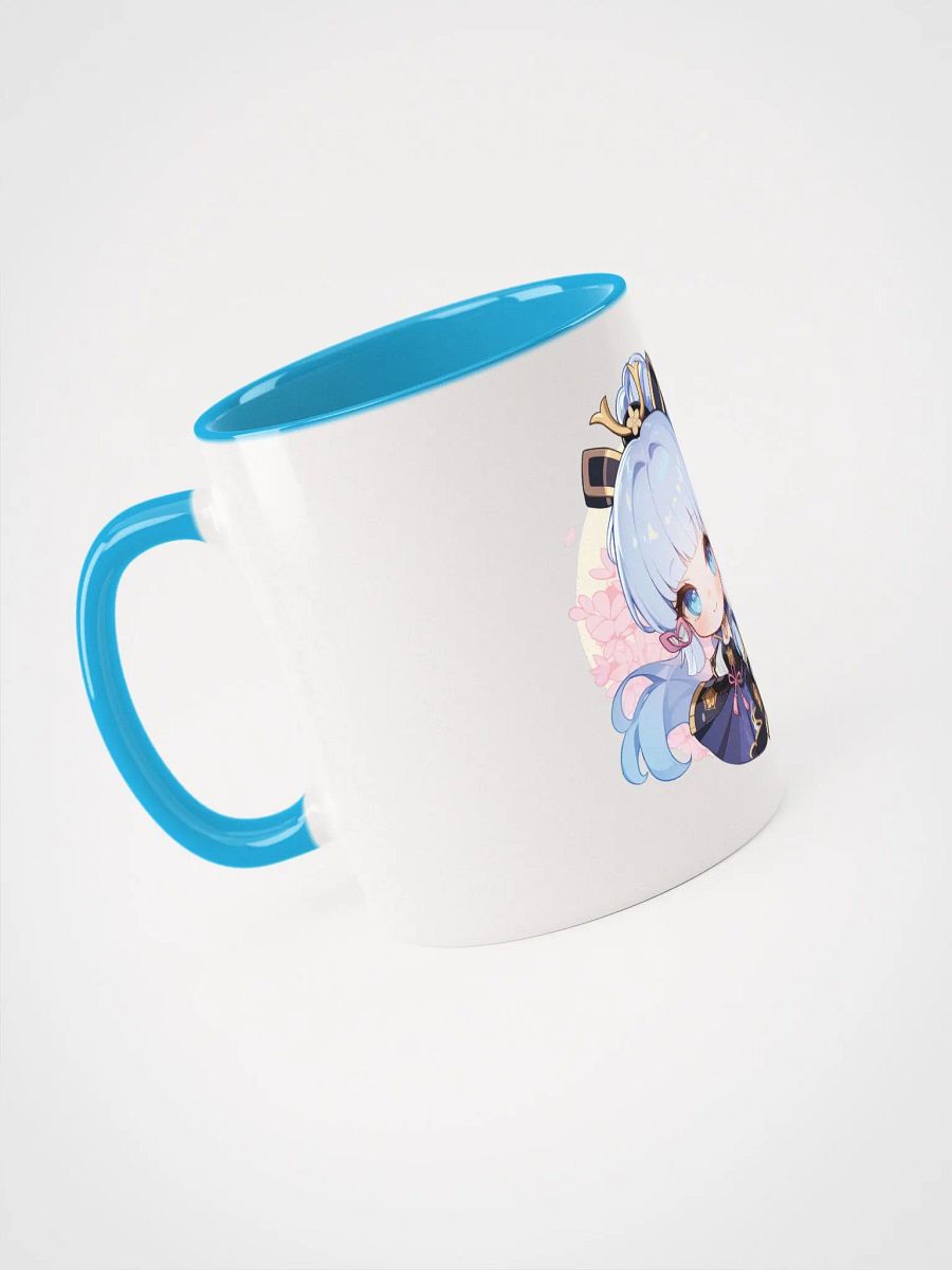 Ayaka Genshin Impact Ceramic Mug – Blue Handle & Interior product image (4)