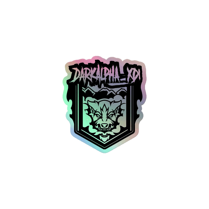 DarkAlpha Holographic Premium Sticker product image (1)