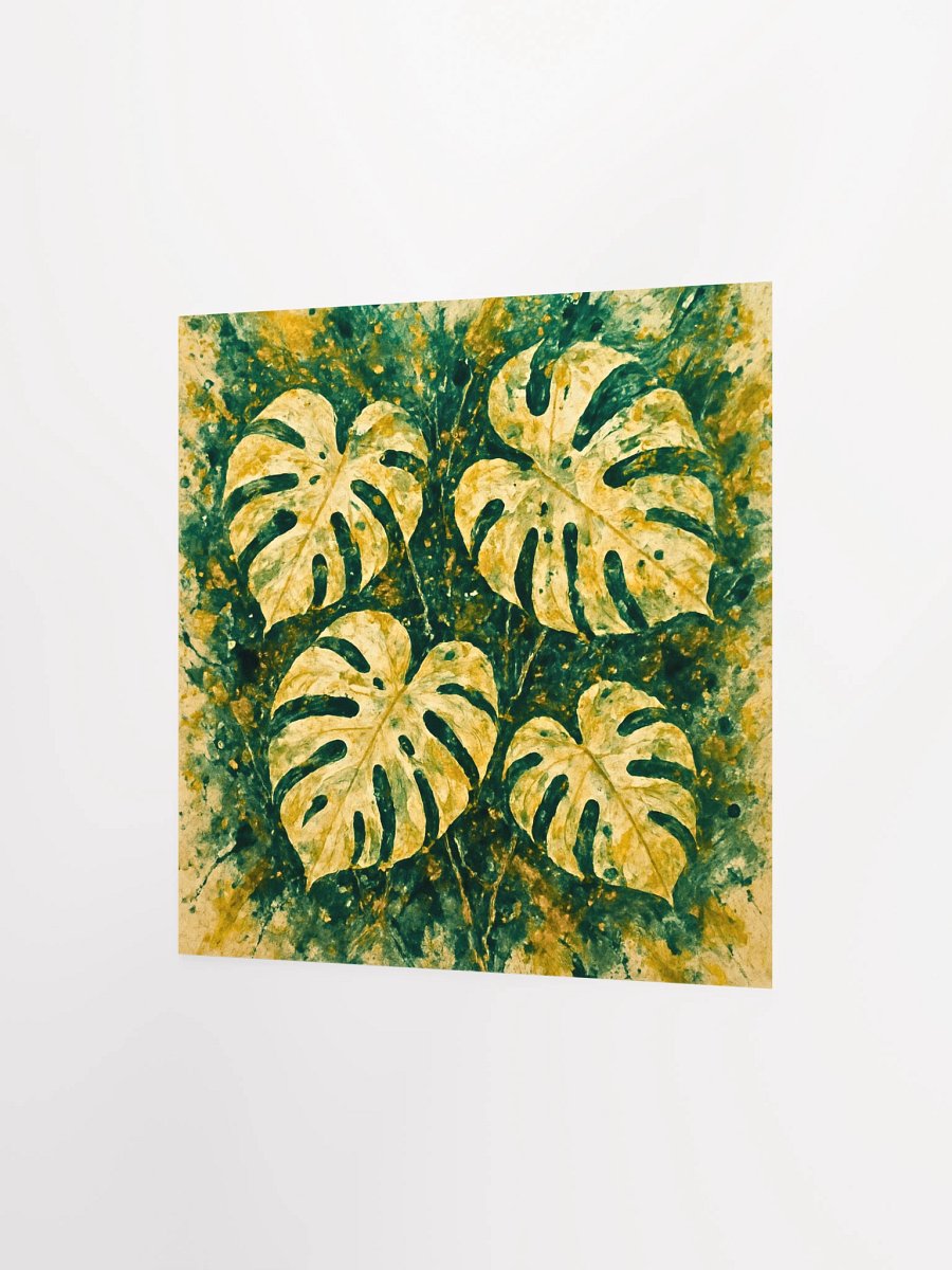 Monstera Light Enhanced Matte Paper Poster product image (2)