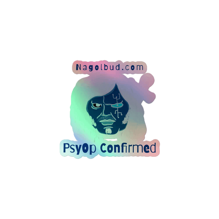 PsyOp Confirmed Inverted Holographic Sticker product image (1)