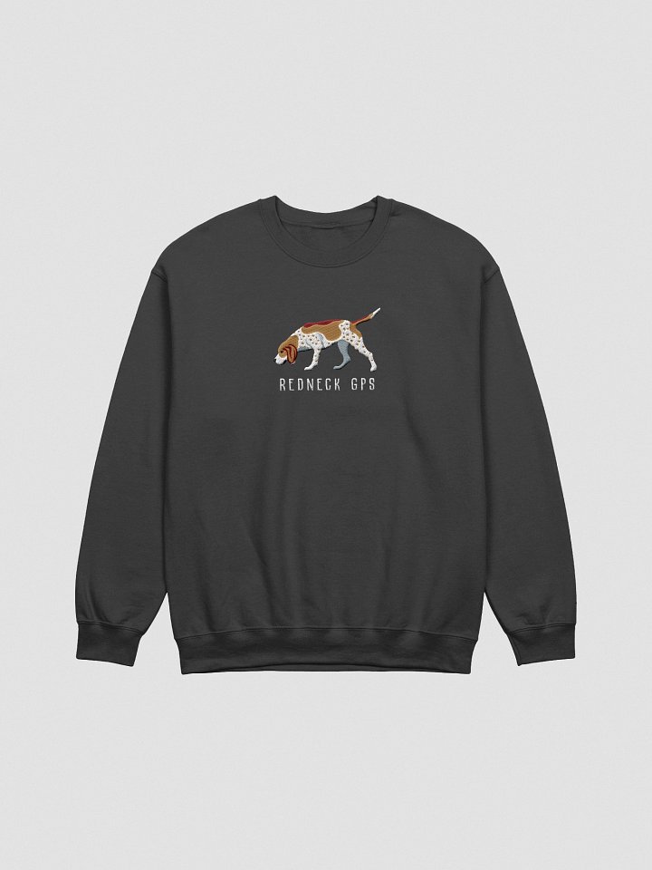 Redneck GPS Sweatshirt (Embroidered) of a Redtick Coonhound product image (1)
