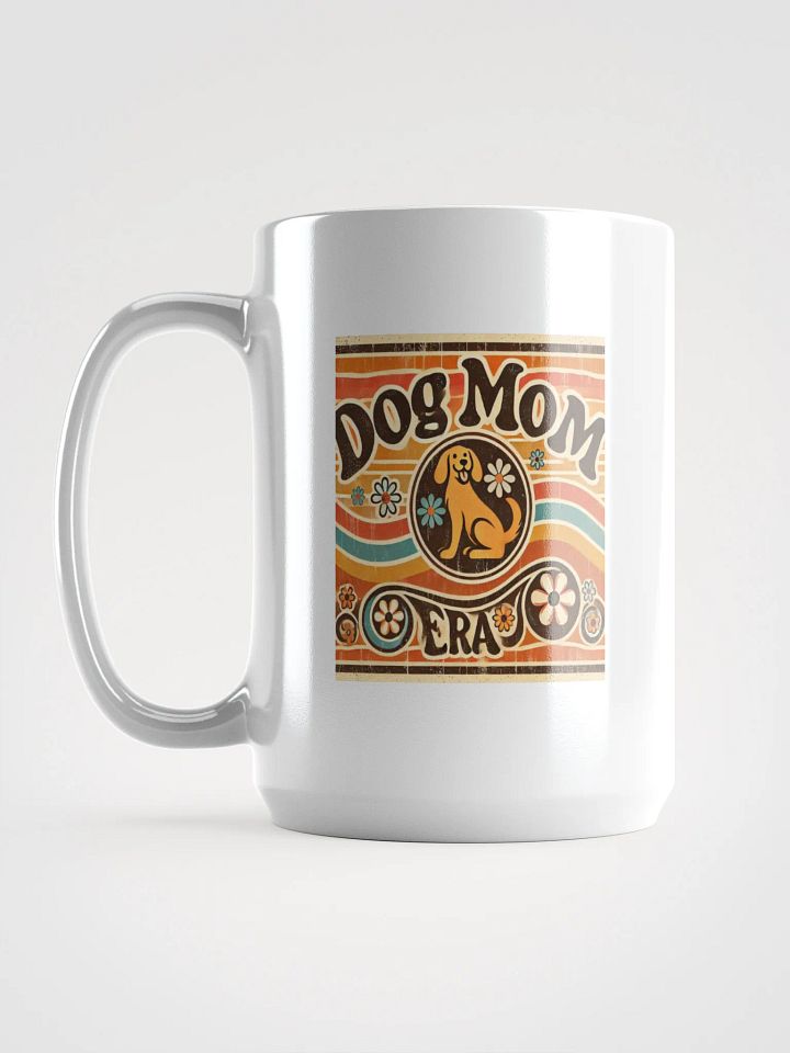 Groovy Dog Mom Era White Glossy Mug product image (2)