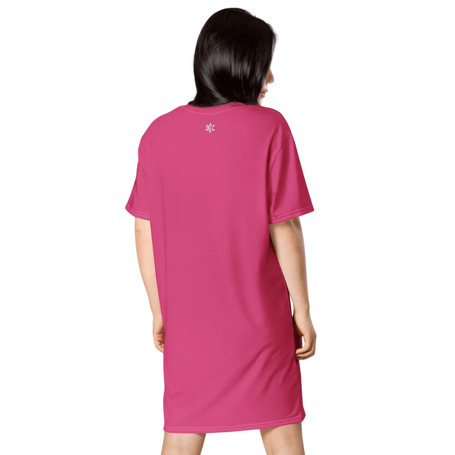 Big Mama Oversized T-Shirt Dress | Pink Graphic Tee product image (5)