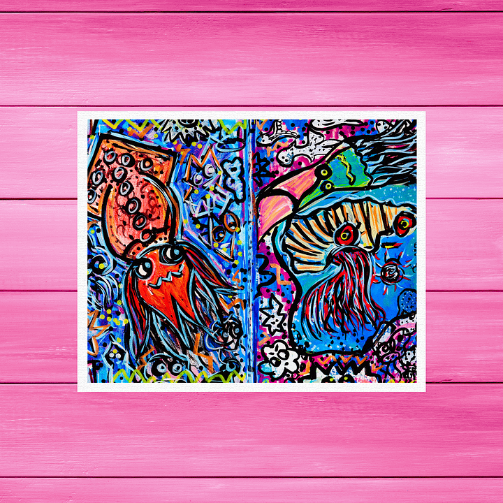Squiddles X Calamari X Squidi | Art Print product image (1)