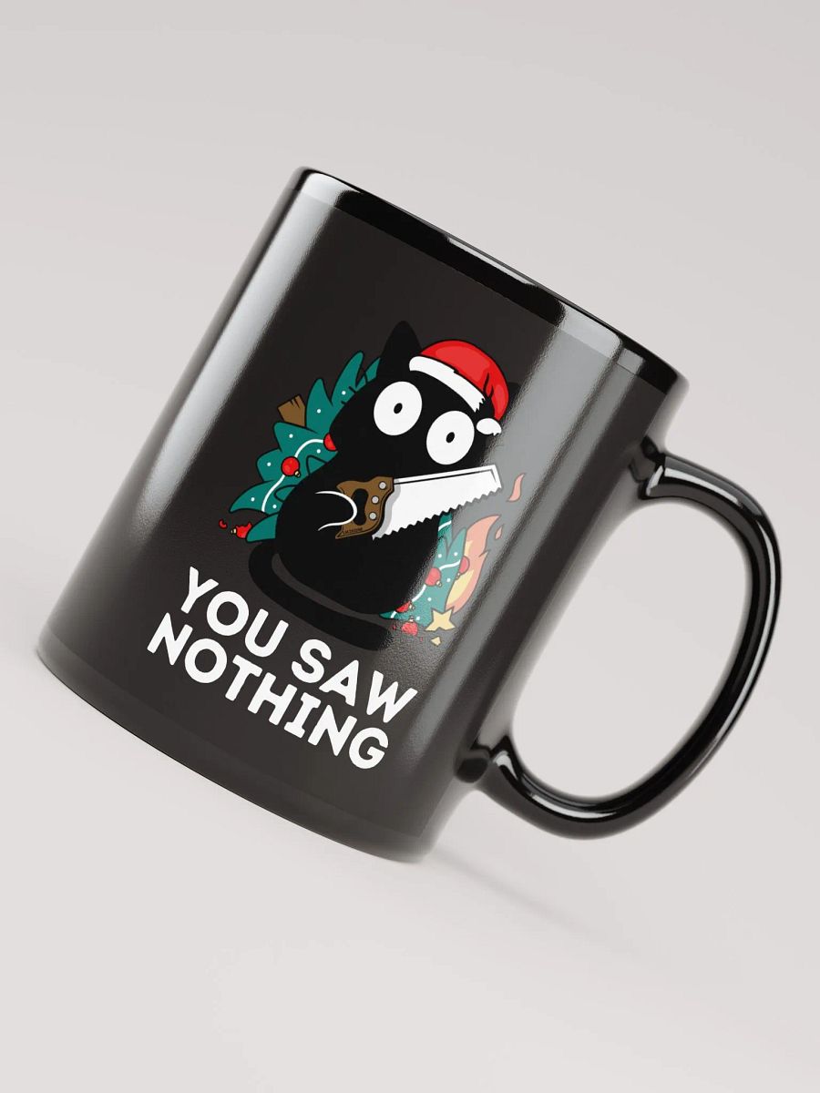You saw nothing - Christmas Cat Mug product image (8)