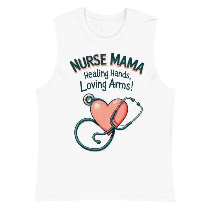 Nurse Mama Heart Muscle Tank product image (2)