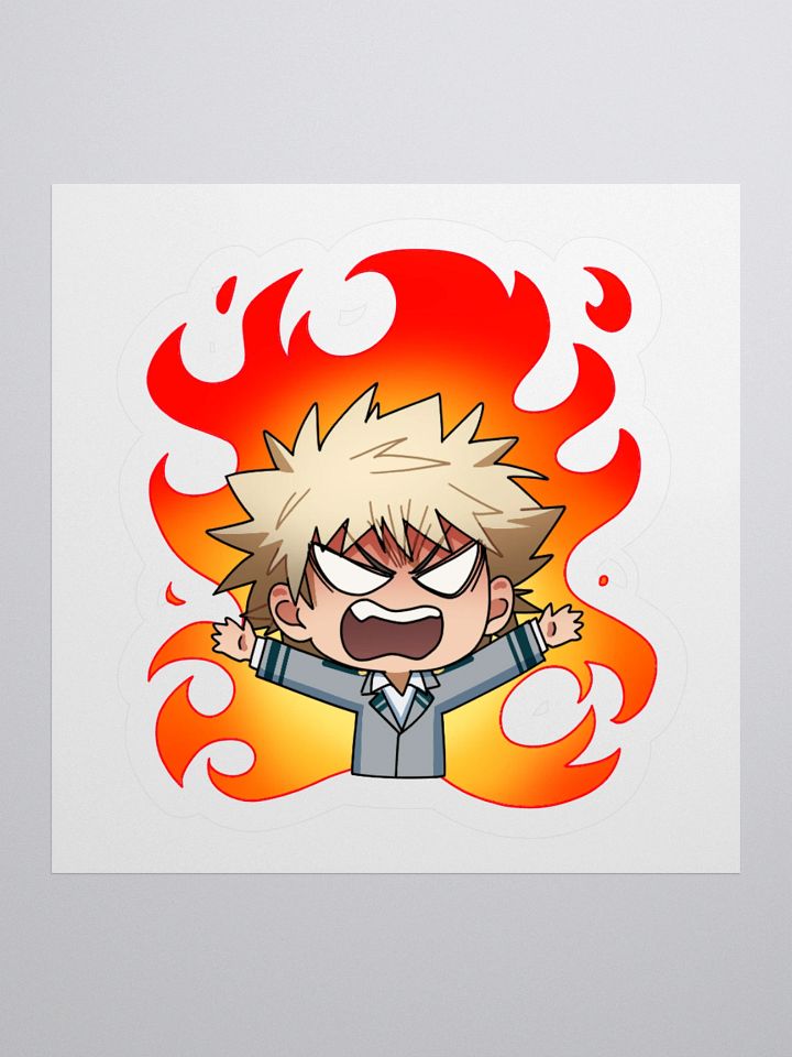 Fiery Kiss Cut Sticker product image (1)