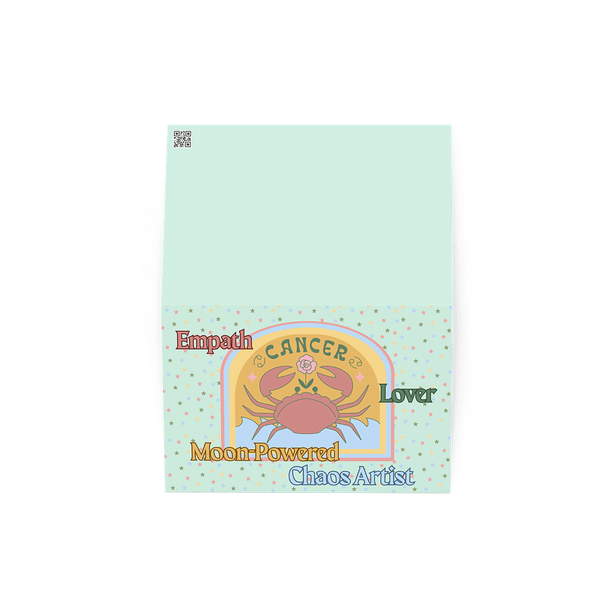 Cancer Zodiac 2025, Empath Lover Chaos, Greeting Card product image (4)