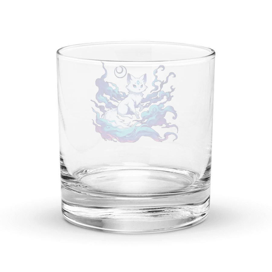 Mystical Moon Fox Rocks Glass product image (4)