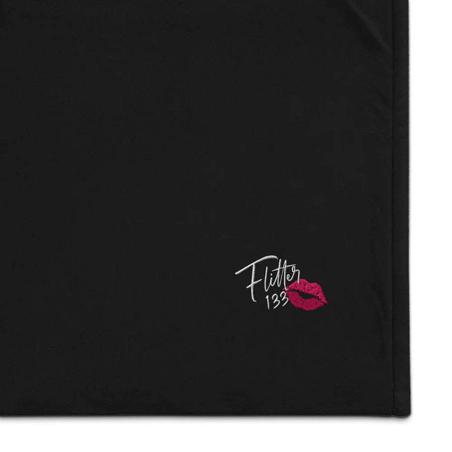 Flitter Logo Embroidered Premium Sherpa Blanket product image (1)