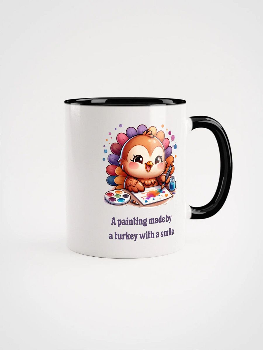 A Painting Made By A Turkey With A Smile Mug product image (1)