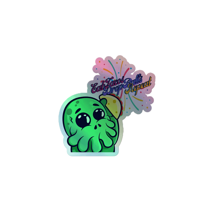 Eat Tacos Holographic Sticker product image (1)