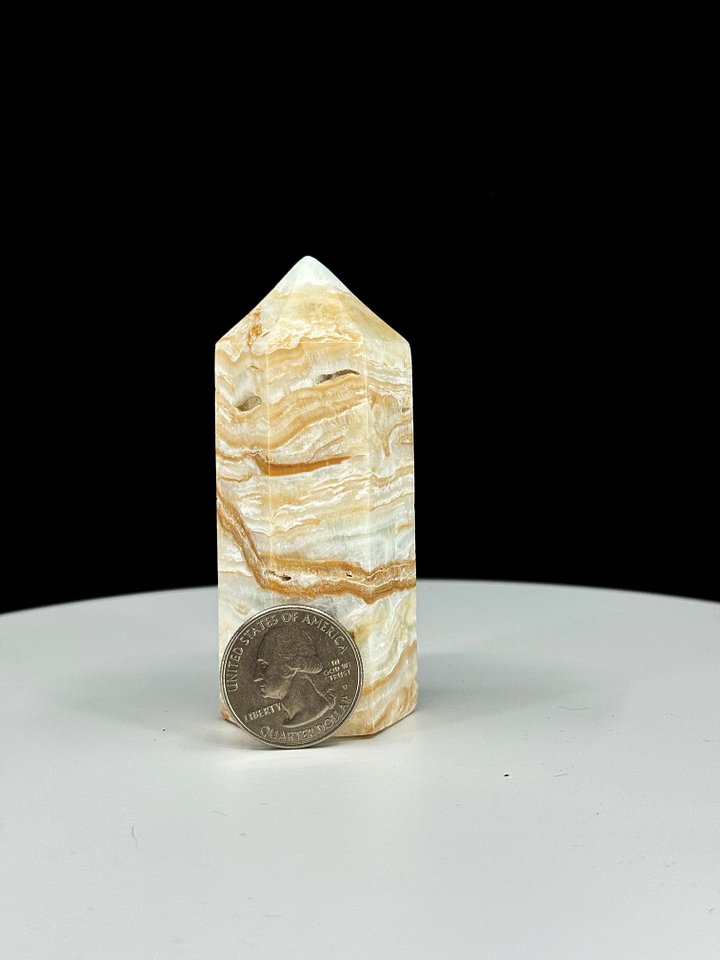 Banded Calcite Crystal Tower Point product image (2)