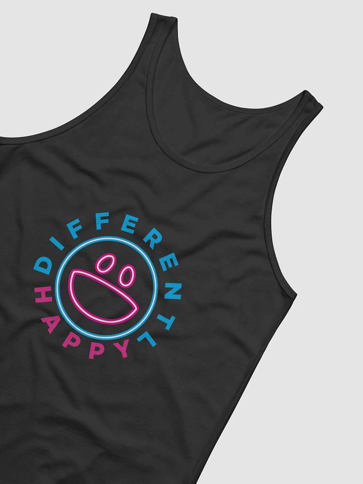 Differently Happy Black Tank top product image (2)