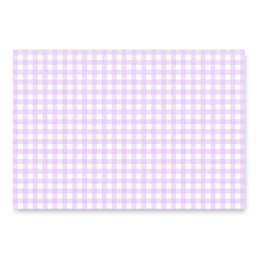 Soft Lavender Gingham Gift Wrap Set (Set of 3) product image (2)