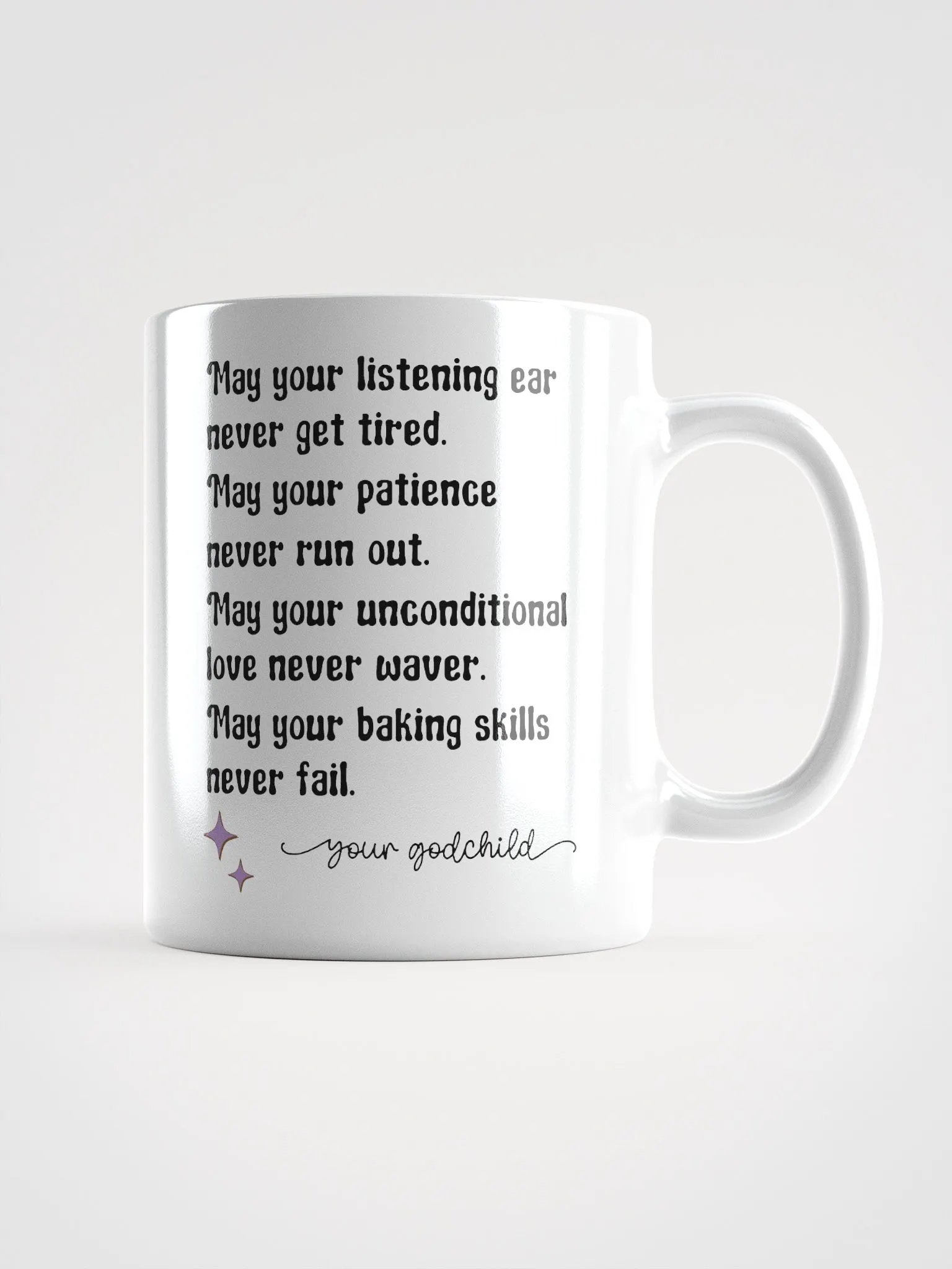 Godmother birthday gift from a godchild - Retro groovy floral bouquet coffee mug product image (2)