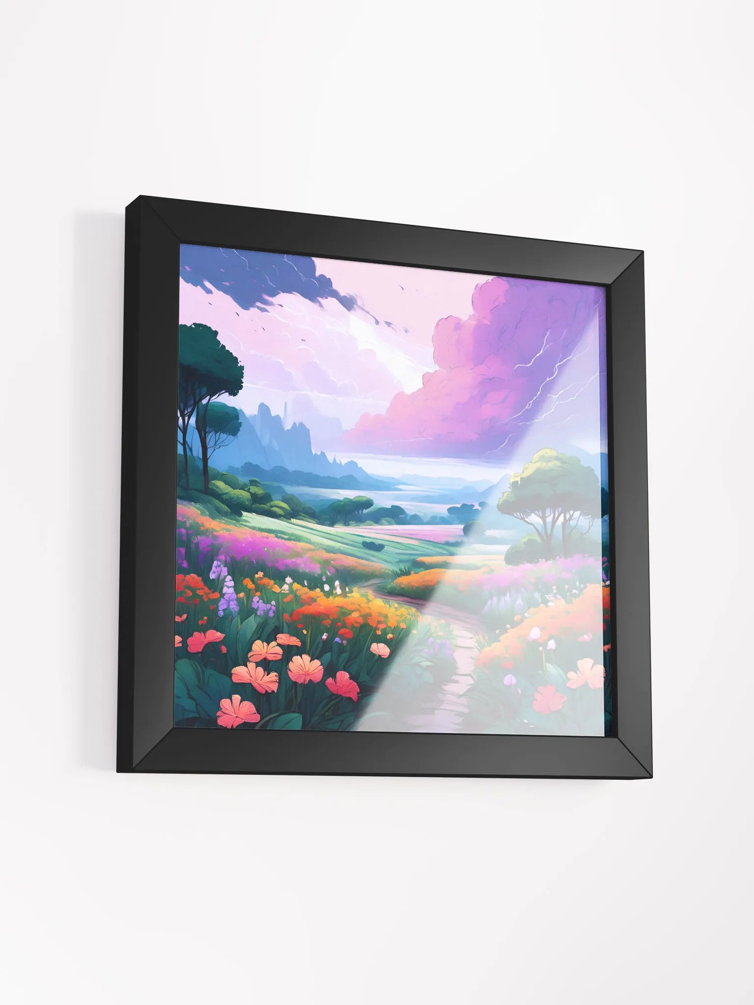 Thunder Roars Flowers Flourish in Rain - Framed High-Quality Matte Poster product image (3)