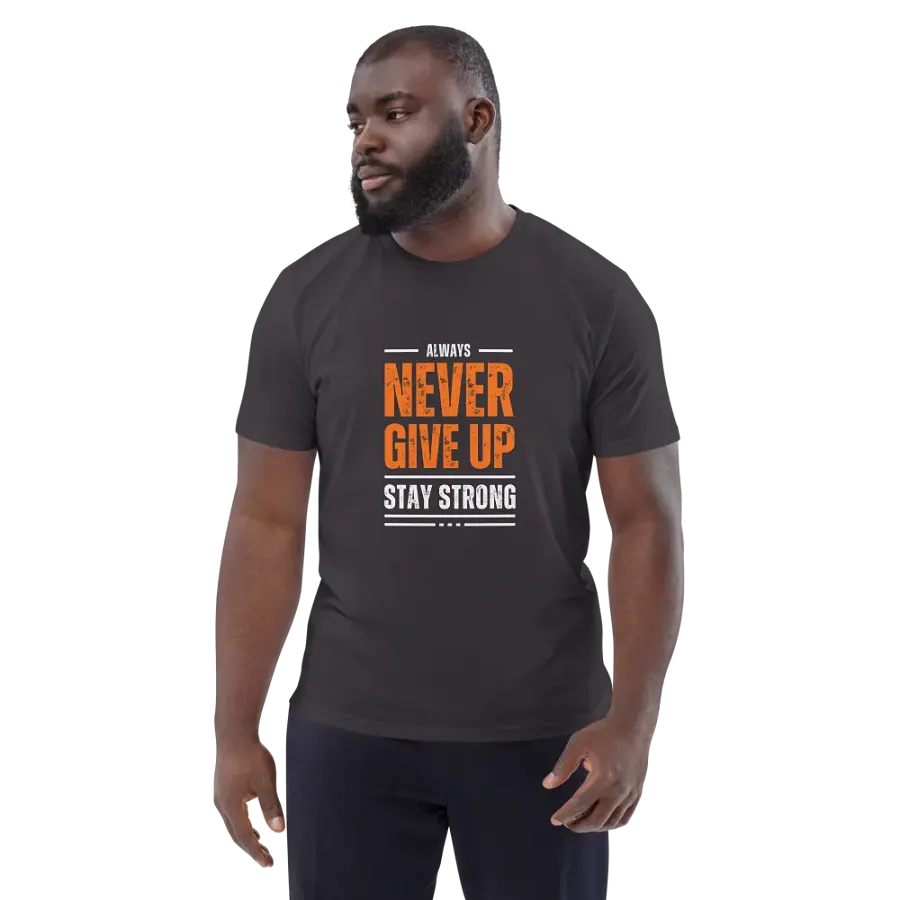 NEVER GIVE UP Glitch Tee product image (137)