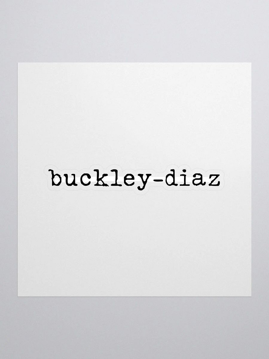 Buckley-Diaz Sticker product image (1)