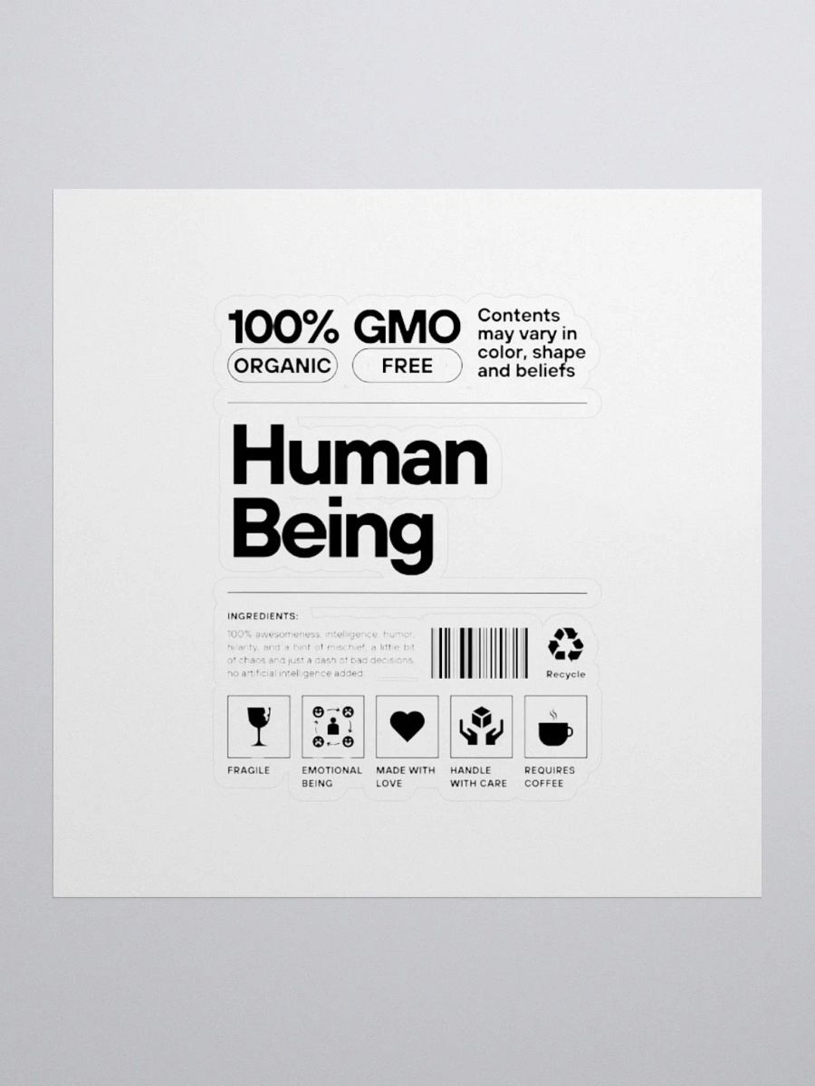 Human Being: Sticker product image (1)
