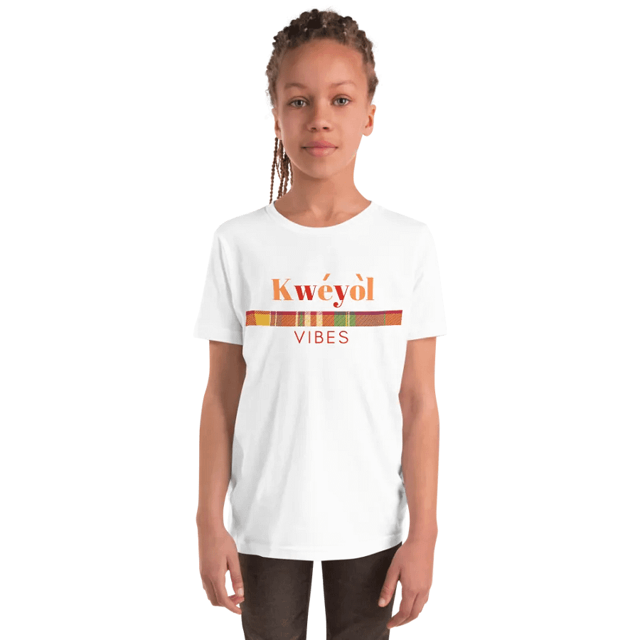 Kwéyòl Vibes Youth T-Shirt product image (86)