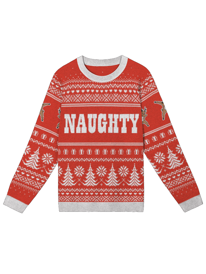 Naughty Reindeer Crewneck Sweater product image (1)