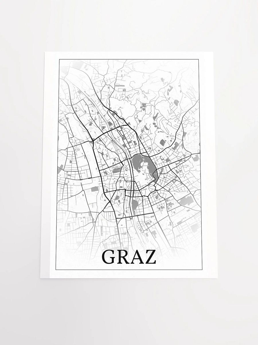 Graz, Austria, city map print product image (18)