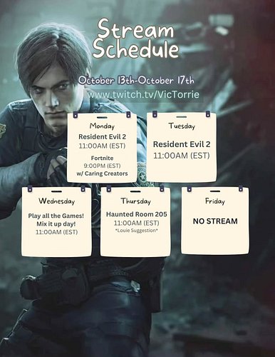 Good morning! Next week I am back!! 
Monday I will be having a DOUBLE stream! Which I am over the gosh darn moon about! I wil...