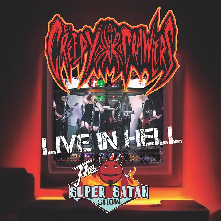 HSR 011 - "THE CREEPY CRAWLERS - LIVE IN HELL (SUPER SATAN SHOW)" COMPACT DISC product image (1)