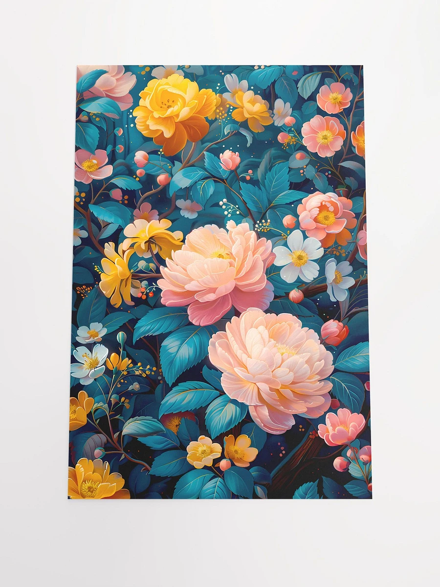 Enchanted Garden Poster: Vibrant Roses and Blossoms for Romantic Home Decor Matte Poster product image (5)