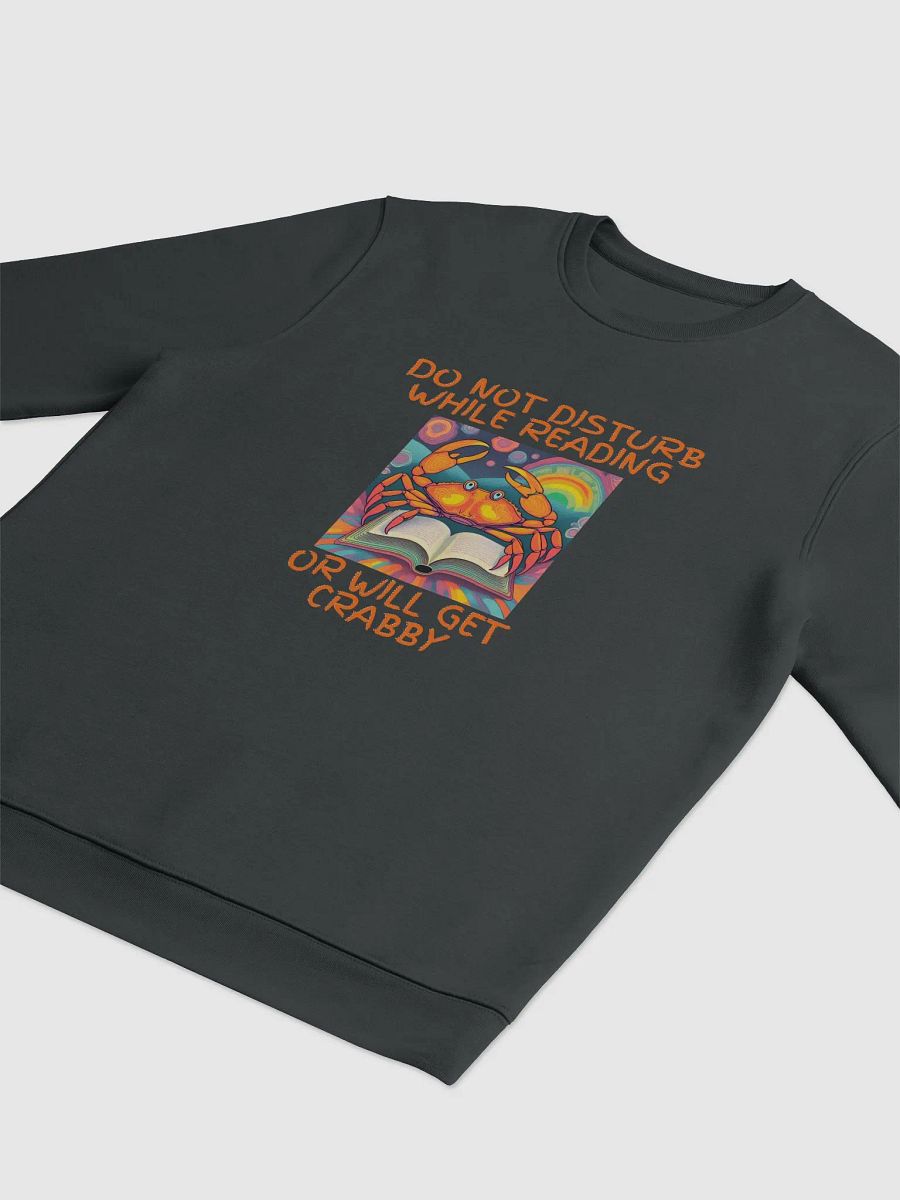 Do Not Disturb While Reading Crab Unisex Sweatshirt product image (7)