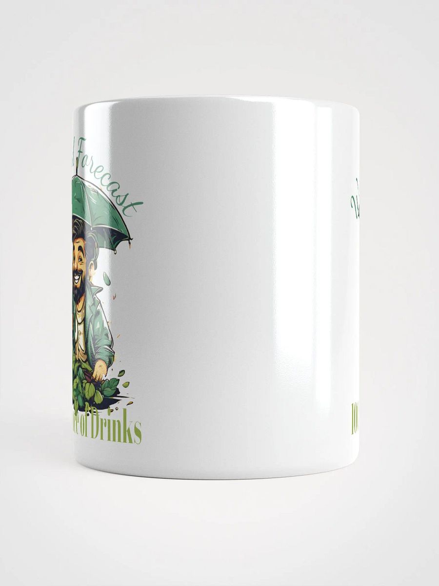 Weekend Forecast: 100% Chance of Drinks Funny White Glossy Mug | Wine Lover's Gift | Humorous Mug for Fun Weekends product image (5)