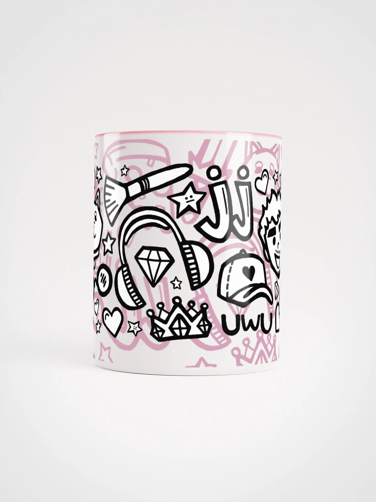 J-Doodle Mug (Pink) product image (3)