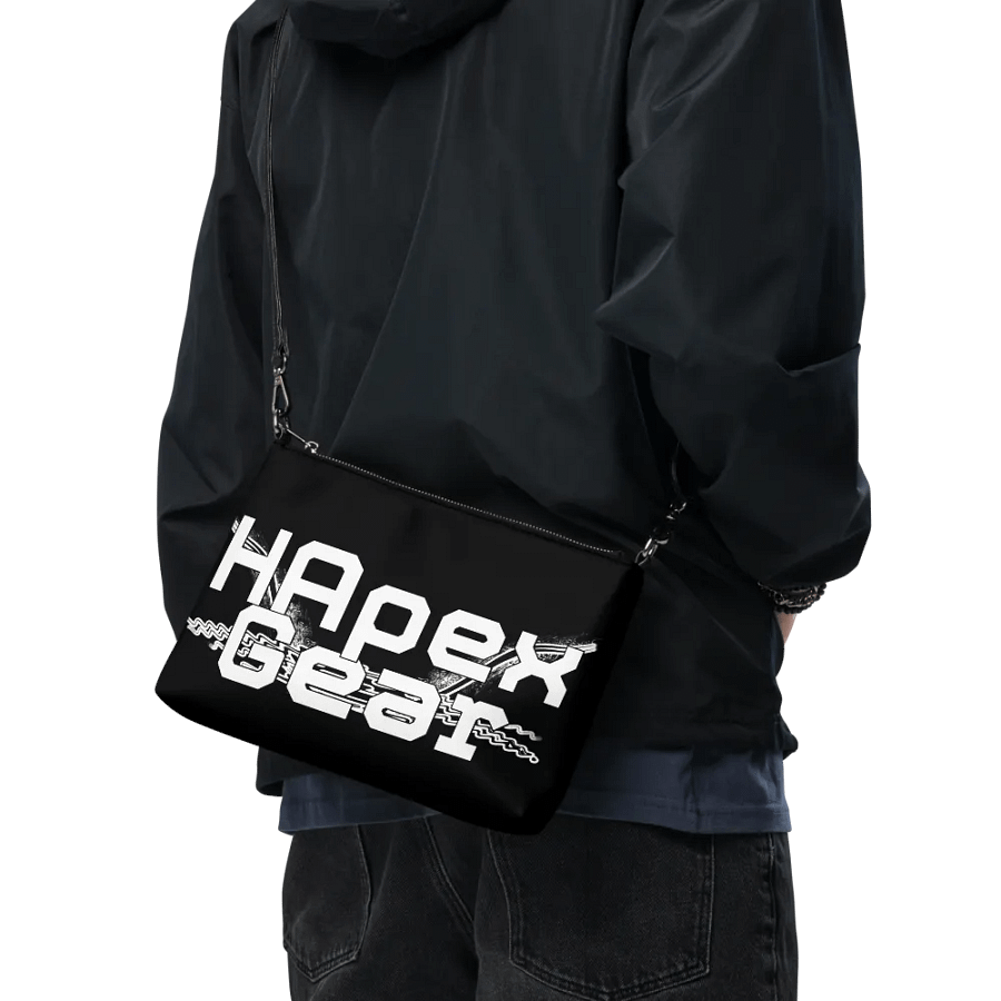 Crossbody Bag - Black - White HApex Gear Black Logo product image (9)