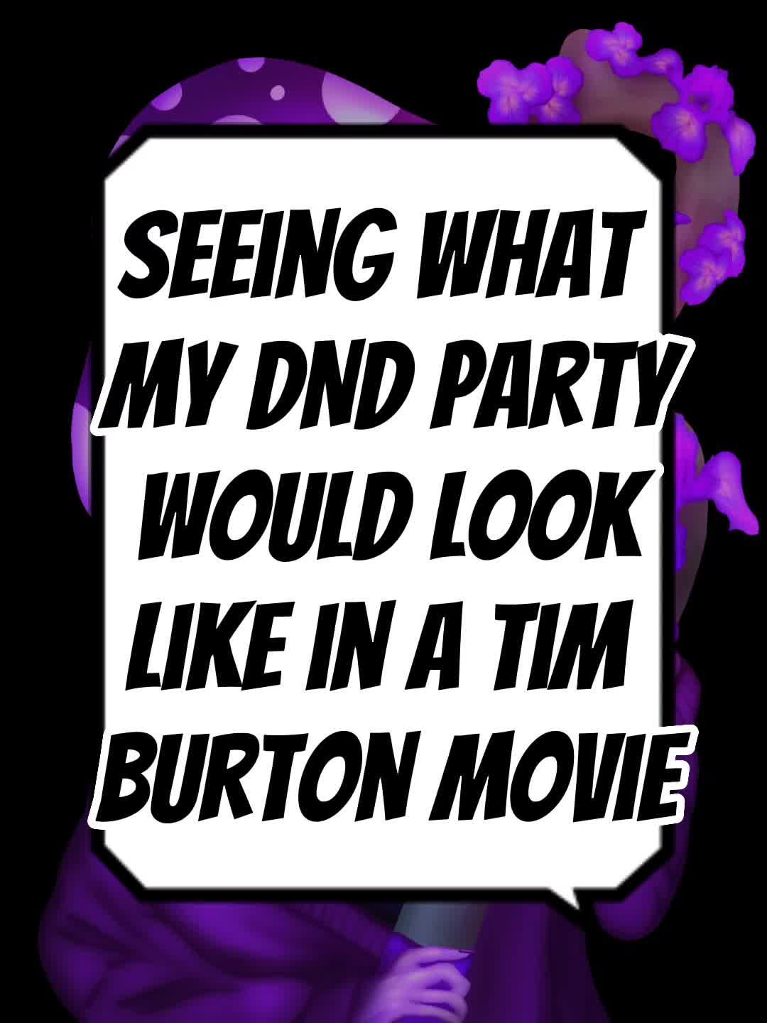 I'm kind of obsessed 😍 #dnd #dndtiktok #dnd5e #dungeonsanddragons #dndparty #dndcharacter #characterart #timburton #timburtonchallenge 