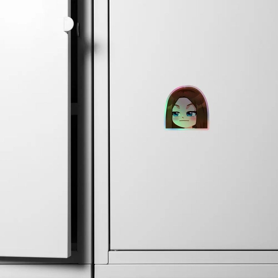 Hmmm Emote Holographic Sticker product image (4)