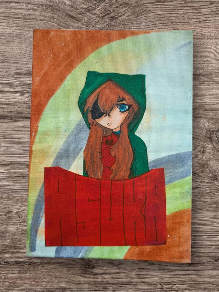 (not) Asuka Soryu Portrait 5*7 Flatback Canvas product image (1)