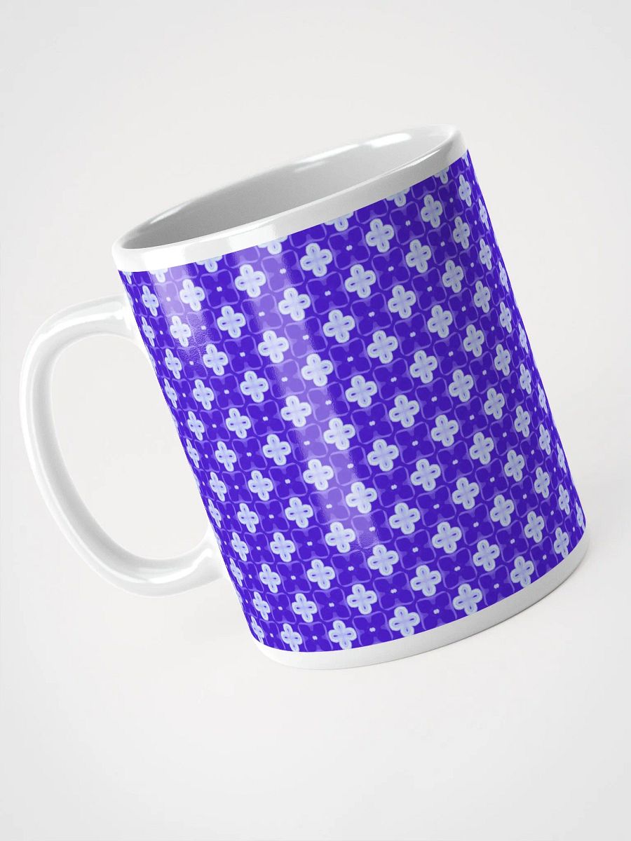 Purple & White Seamless Patterned Ceramic Mug product image (1)