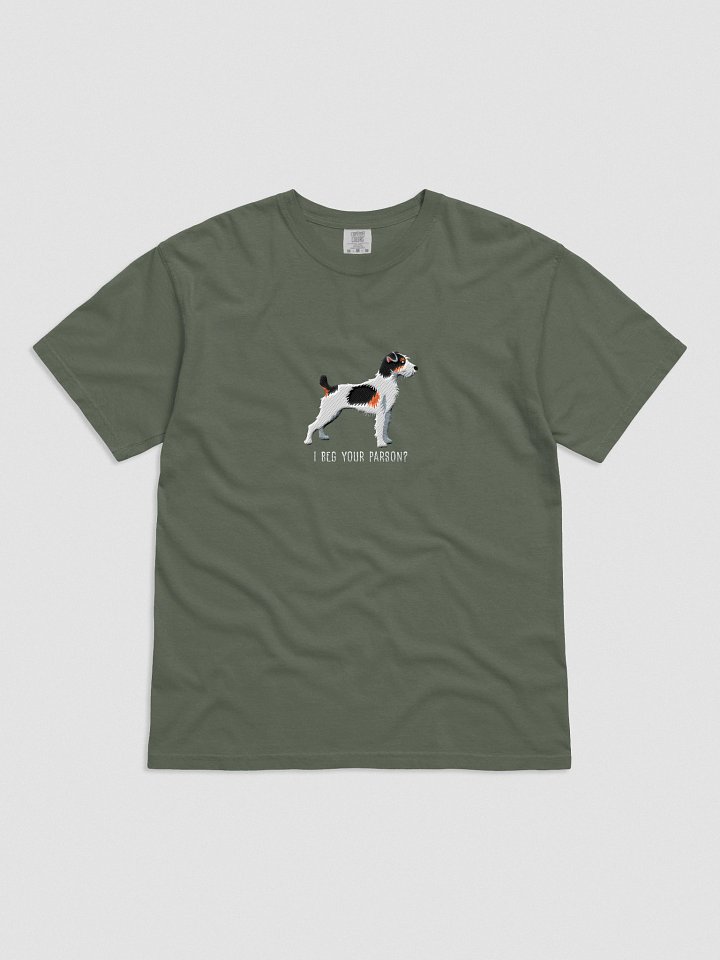 I Beg Your Parson? T-Shirt(Embroidered) of a Parson Russell Terrier(Tricolor) product image (21)