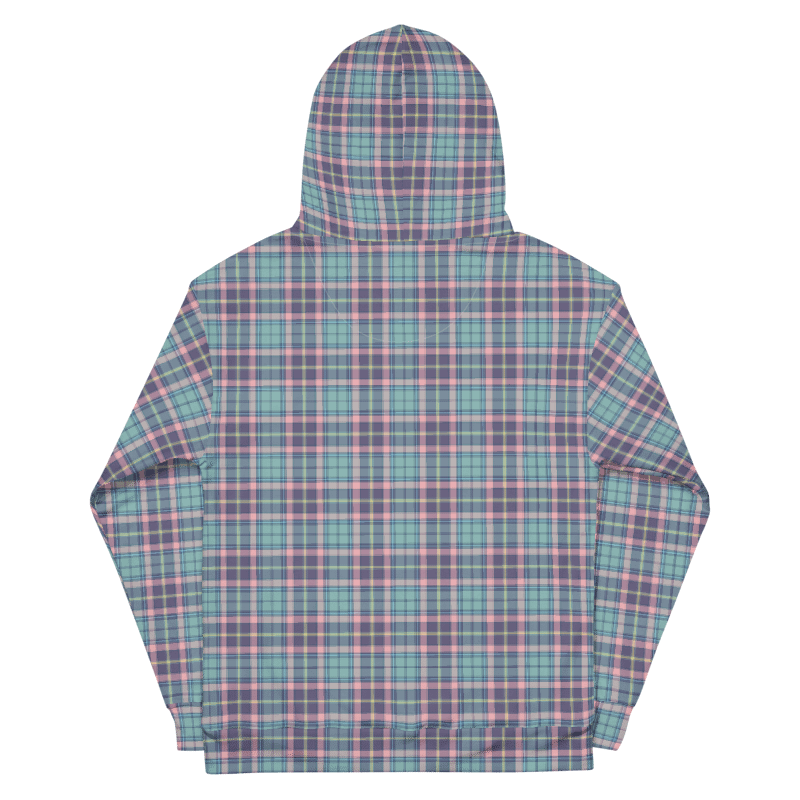 Light Green, Purple, and Pink Plaid Hoodie product image (7)