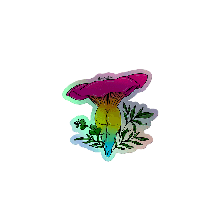 Pansexual Mush- Holo Sticker product image (1)