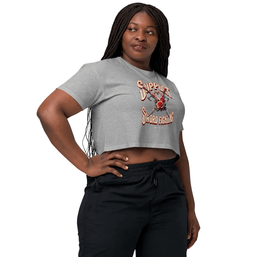 Support Sword Fighting Crop T-Shirt product image (8)