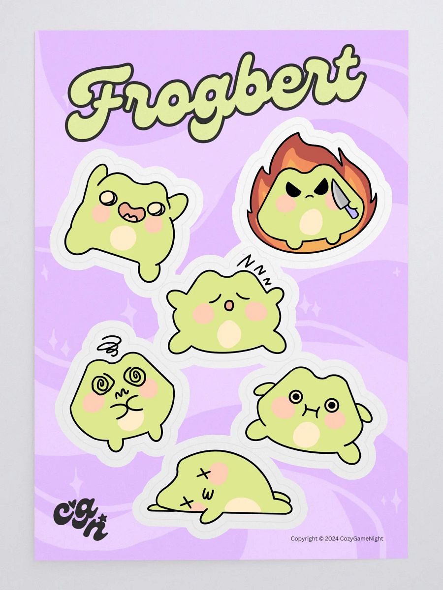 Frogbert Sticker Sheet product image (3)